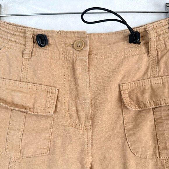 Brandy Melville John Galt Low Rise Ripstop Gorpcore Cargo Pants Womens 27 Brown - Picture 3 of 9